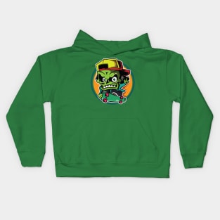 Zombie Skateboarding Kids Hoodie